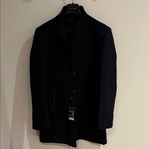 Men's Navy Blue 3/4 Winter Coat